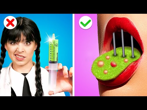 Amazing Parenting Hacks in Hospital! Good Doctor VS Bad Doctor - Barbie Vs Wednesday