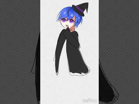 ハロウィンイラストメイキング#ハロウィン #イラスト #イラストメイキング #shorts