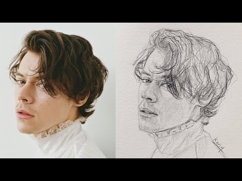 Step-by-Step Pencil Technique Portrait Drawing Tutorial: Beautiful Boy Face 🌟