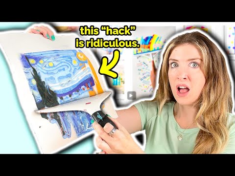 I Tried MEGA VIRAL Squeegee Art Hack from TIK TOK…