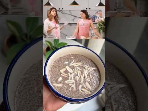 Samantha’s Favourite dessert Coffee Chia pudding recipe. #chiapudding #healthybreakfast #shorts