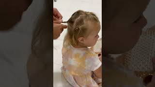 #HairCombing, #CuteMoments, #FamilyTime, #HairCare, #PlayfulKids, #HairBraids