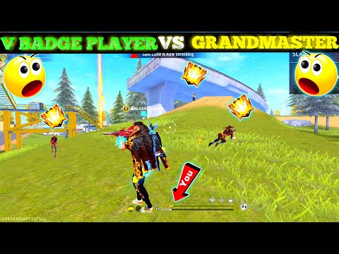 V Badge Player VS Grandmaster Players 😲| Best Funny Moments 😂| Must Watch | #Shorts #Short #freefire