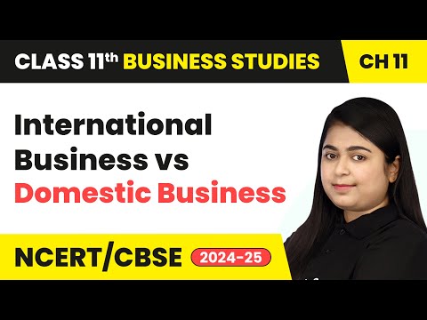 International Business vs Domestic Business | Class 11 Business Studies Chapter 11 | CBSE 2024-25