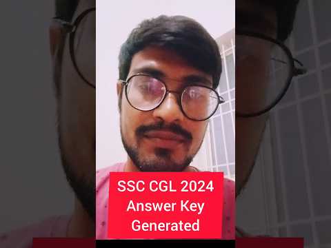 SSC CGL 2024 Answer Key Link Generated#ssc#ssccgl#shorts