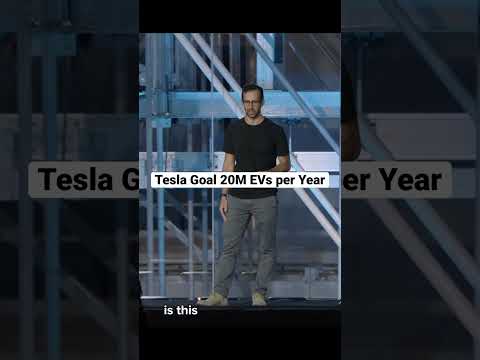 Tesla Goal 20M EVs per Year #tesla