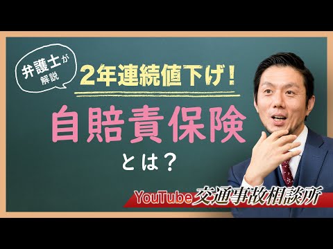 【自賠責保険　強制保険】弁護士が解説！自賠責保険料2年連続値下げ！弁護士が解説する自賠責保険とは？【弁護士 飛渡（ひど）】