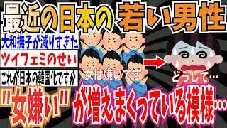 【韓国化】最近の日本の若い男性、“女嫌い”が増えまくっている模様…【ゆっくり ツイフェミ】