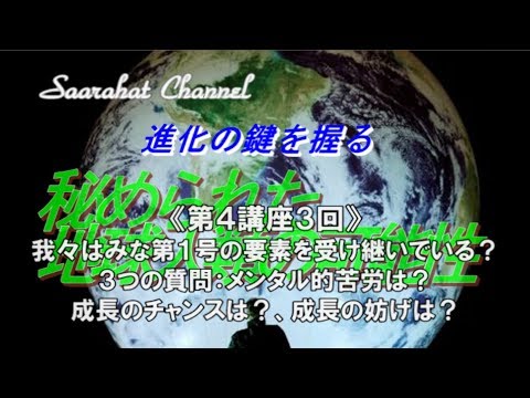 ■サアラチャンネル/【第４講座-３回】我々はみな第１号の要素を受け継いでいる？、３つの質問：メンタル的苦労は？、成長のチャンスは？、成長の妨げは？《進化の鍵を握る秘められた地球人類の可能性》