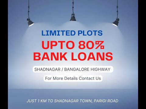 HMDA PREMIUM VILLA PLOLTS WITH 80% BANK LOANS | BANGALORE HIGHWAY | PARIGI ROAD BESIDE TOWN |