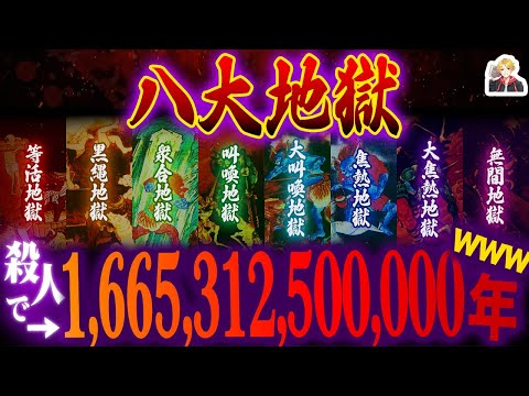 仏教の「八大地獄」がガチで恐ろしすぎる｜最低でも懲役1兆年はさすがに長くて草