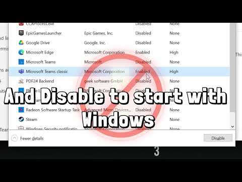 How to stop Microsoft Teams from starting automatically with Windows
