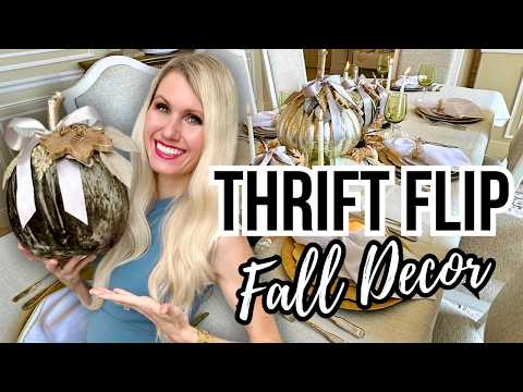 *THRIFT FLIP* CHALLENGE! CAN I FLIP GOODWILL ITEMS Into HIGH END FALL DECOR?