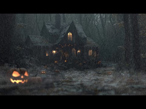 Medieval House at Night | Thunderstorm Sound & Horror Sound for Relax & Study