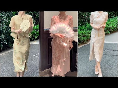 Qipao 旗袍 worldwide shipping [TikTok China] traditional dress