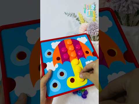 Button nail mushroom toy | puzzle toy #puzzle #toysunboxing #toysforkids