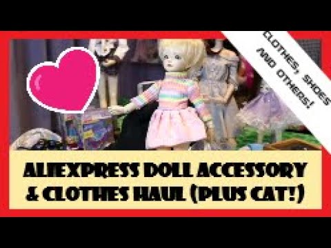 Aliexpress doll haul accessories & BJD cat doll clothes & other random doll accessories prices paid