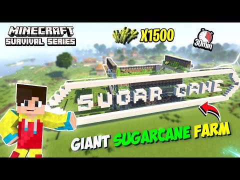 I Made Automatic Huge Sugarcane Farm In Minecraft | Best Sugarcane Farm Minecraft 1.19