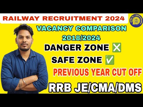 RRB JE/CMA/DMS 2024//SAFE ZONE/DANGER ZONE/CBT 1 PREVIOUS YEAR CUTOFF//#rrbje #railway #railwayexam