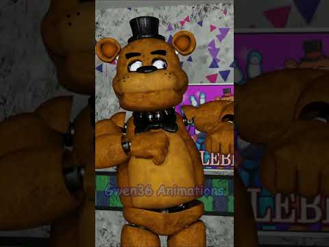 Freddy Fazbear meets Withered Freddy [FNAF/Blender] #fnaf #shorts #freddyfazbear