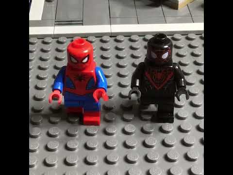 Lego Spidey And Miles try to hit the Griddy! #short