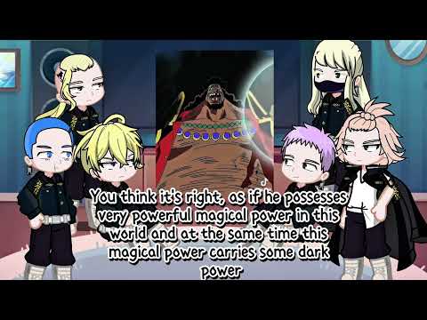 Tokyo revengers react to takemichi as black beard | Onepiece Luffy gear 5 Strawhat | Gacha life 2 |