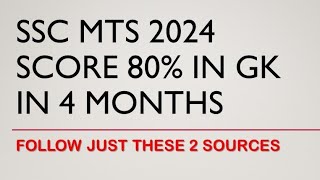 SSC MTS 2024 GK STRATEGY by PARMAR SSC