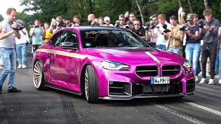 INSANE BMW`s leaving Bimmerfest 2024- 800HP M6 F13, MH2 GTR, M5 E60, M3 E92, M3 Touring, M140, E36..