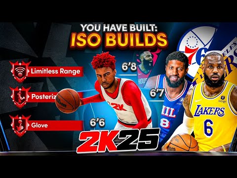 BEST ALL-AROUND ISO BUILDS on NBA2K25! (6'6, 6'7 & 6'8 FULL BREAKDOWN)