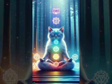 Chakra Cat #cat #chakras #meditation