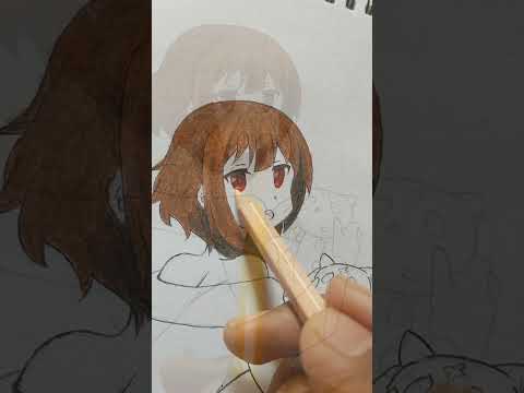 Drawing Megumin || KonoSuba #drawing #anime #konosuba #art