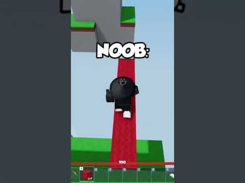 Noob VS Pro VS Hacker Bridging (Roblox Bedwars)