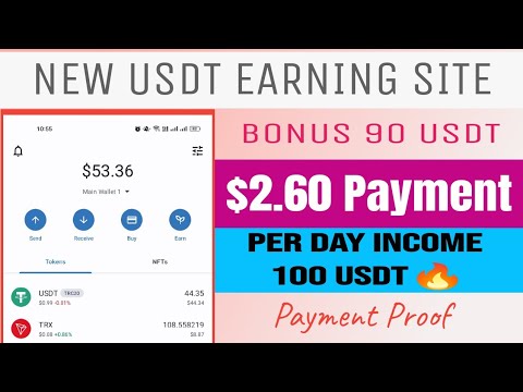 Usdt Passive Income Site | New USDT Order Grabbing Website | Earn $100 Daily | Usdt Mining App