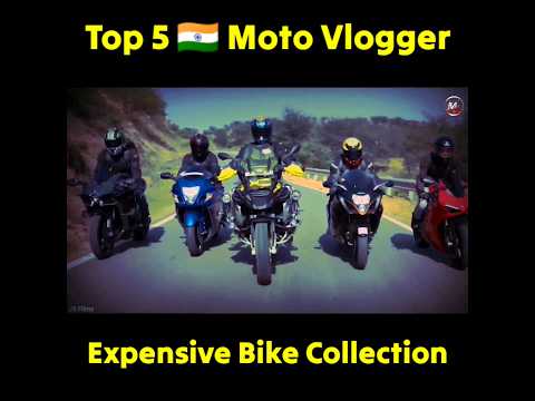 Top 5 🇮🇳 most famous Moto vloggers most expensive bike collection #uk07rider #jsfilm #carryminati