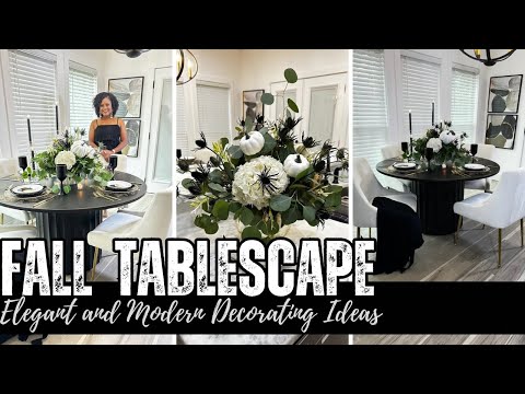 FALL 2024 MODERN TABLESCAPE | COZY FALL DECORATE WITH ME| LIVING LUXURIOUSLY FOR LESS