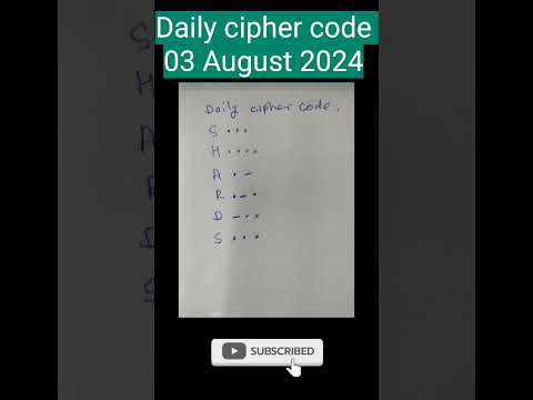 Daily cipher Hamster Kombat today |3 August Hamster Kombat daily cipher today #dailycipher