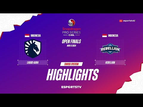 Team Liquid ID vs Rebellion HIGHLIGHTS Snapdragon Pro Series Season 6 | RBL VS TLID ESPORTSTV