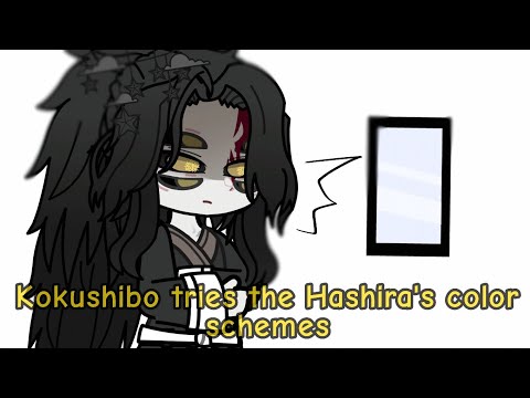 If Kokushibo tries the Hashira's color schemes || Gacha Club || Demon Slayer ||