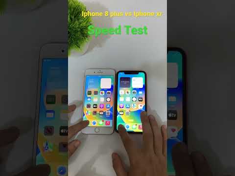 Iphone 8 plus vs Iphone xr Speed Test #shorts