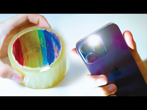 Craft a Rainbow: DIY Light Art with Everyday Items