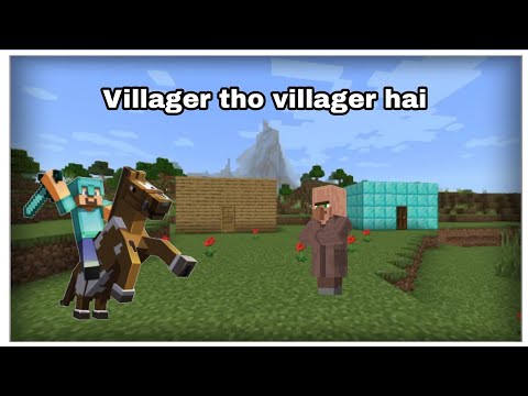 Ye kya kiya villager #shorts #minecraftshorts #noobfunnyvideo #mcpelovers #mcpeplayer #minecraft