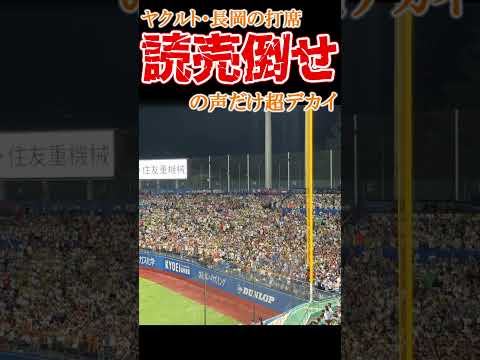 『読売倒せ』の声だけ超デカイオールスターファン #プロ野球 #オールスター #読売ジャイアンツ #東京ヤクルトスワローズ #中日ドラゴンズ #阪神タイガース #横浜denaベイスターズ #長岡秀樹