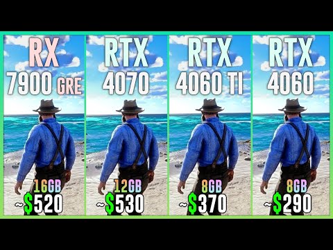 RX 7900 GRE vs RTX 4070 vs RTX 4060 TI vs RTX 4060 - Test in 25 Games