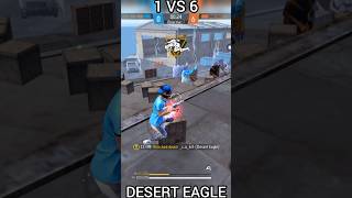 White Angelic 😈 1 vs 6 Desert Eagle Impossible Shot Hariscar 💥#hariscar #freefire #1vs6