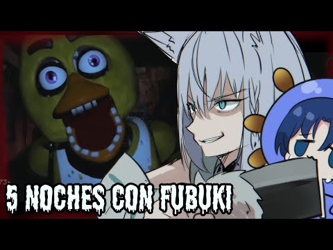 Fubuki jugando five nights at freddy's 『Hololive sub español』