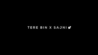 Tere Bin x Sajni 💕 Love Song - | Lyrics Status | Black Screen Lyrics Status