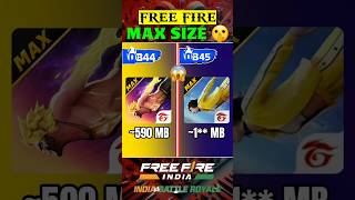 Free Fire Max Size In 1 MB After OB45 Update 🤫 #shorts #ff #ffshorts #freefire #freefireshorts