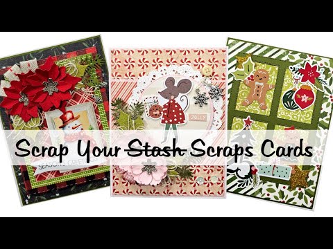 Turn Leftover Paper Scraps into Stunning Holiday Cards Christmas Tutorial