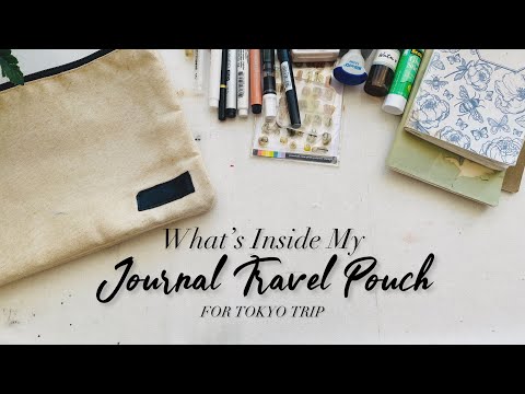 What's Inside My Journal Travel Kit For Tokyo Trip | Light and Minimalist