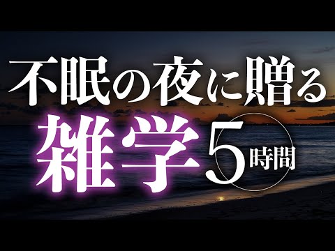 【睡眠導入】不眠の夜に贈る雑学5時間【合成音声】